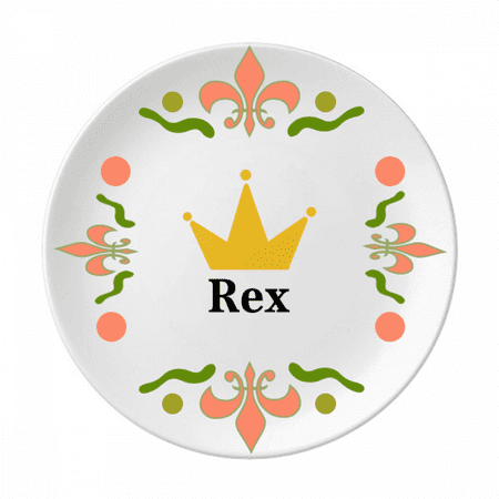 Rex Authority King Commander Kether Flower Ceramics Plate Tableware Dinner Dish
