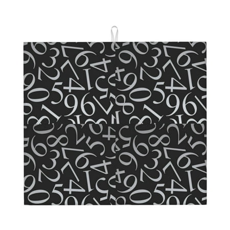 Uemuo Numbers Pattern Dish Drying Mat 16*18 inch Absorbent Dish Drainer Kitchen Counter Large Size Dish Drying Pad for Countertops Sinks Draining Racks
Uemuo Numbers Pattern Dish Drying Mat 16*18 inch Absorbent Dish Drainer Kitchen Counter Large Size Dish Drying Pad for Countertops Sinks Draining Racks