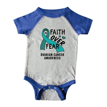 Inktastic Ovarian Cancer Awareness Faith Over Fear with Teal Ribbon Gift Baby Boy or Baby Girl Bodysuit
Inktastic Ovarian Cancer Awareness Faith Over Fear with Teal Ribbon Gift Baby Boy or Baby Girl Bodysuit