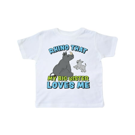 Inktastic Rhino That My Big Sister Loves Me with Cute Rhinos Gift Toddler Boy or Toddler Girl T-Shirt
Inktastic Rhino That My Big Sister Loves Me with Cute Rhinos Gift Toddler Boy or Toddler Girl T-Shirt