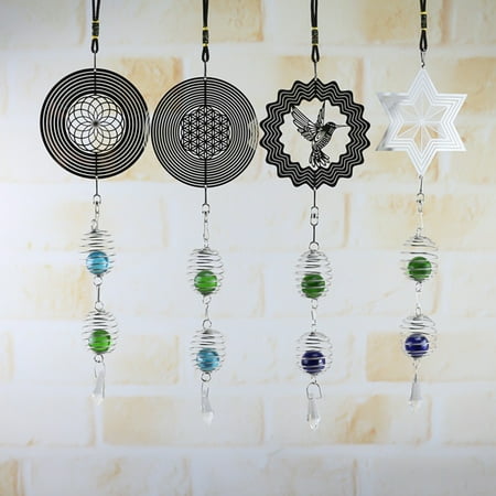 MEIDELI Retro Metal Hanging Wind Chime Ornament Pendant with Spiral Tail Ball Home Decor
MEIDELI Retro Metal Hanging Wind Chime Ornament Pendant with Spiral Tail Ball Home Decor