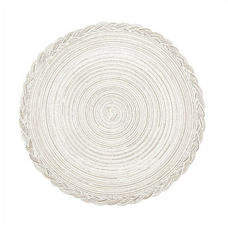 Round Braided Placemats 15 inch Washable Kitchen Table Placemats for Home Wedding Party
Round Braided Placemats 15 inch Washable Kitchen Table Placemats for Home Wedding Party