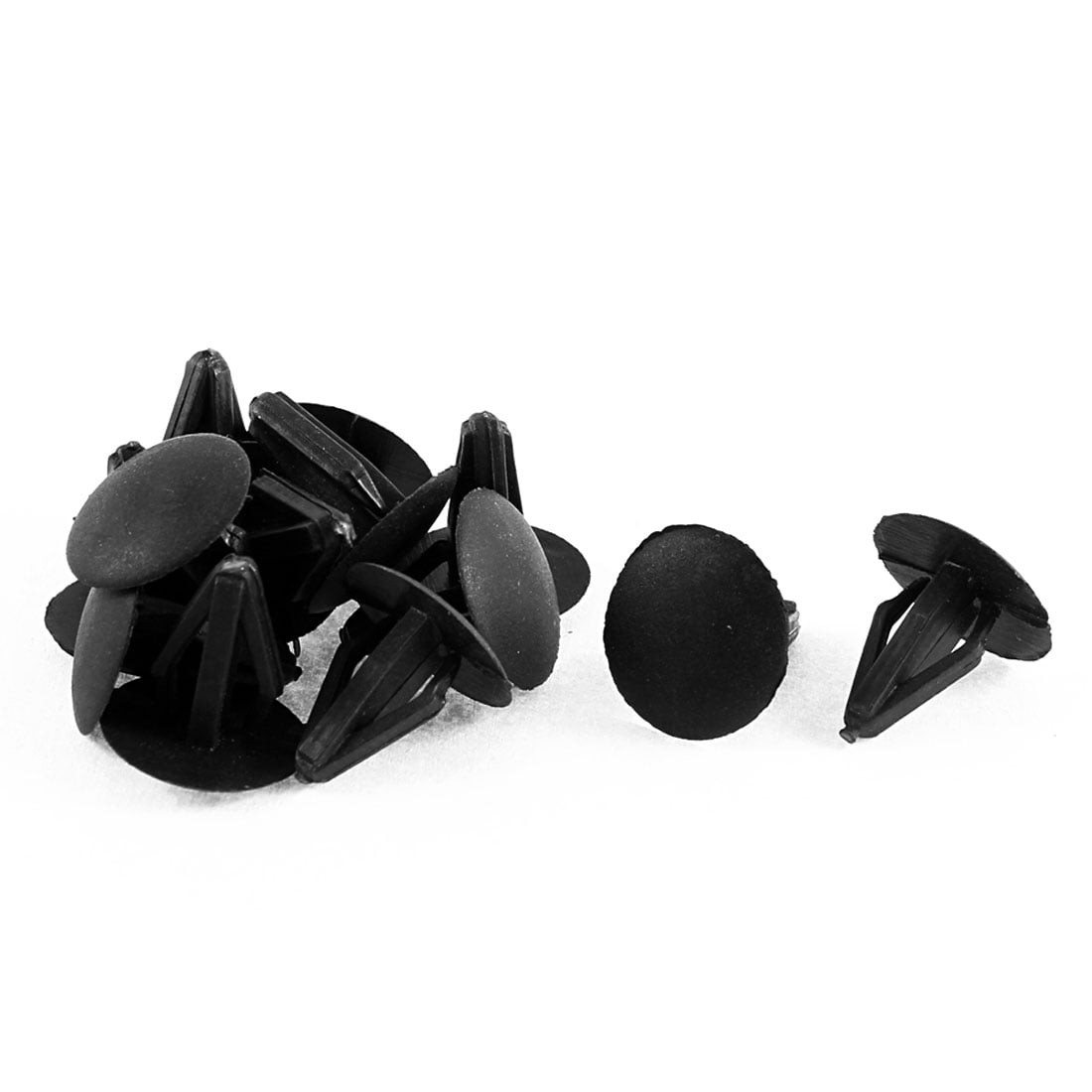 12Pcs Black Plastic Carpet Fastener Floor Mat Clips 9mm Hole for Honda