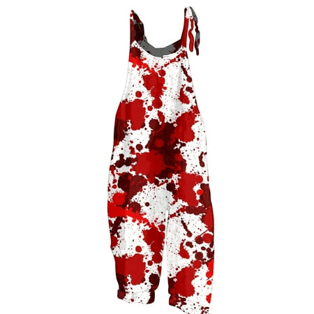 PYUEXIA Womens Halloween Romper Costumes Wide Leg Blood Letter Adjustment Strap Overalls High Waist Funny 2024 Jumpsuit Wine 3XL
PYUEXIA Womens Halloween Romper Costumes Wide Leg Blood Letter Adjustment Strap Overalls High Waist Funny 2024 Jumpsuit Wine 3XL
