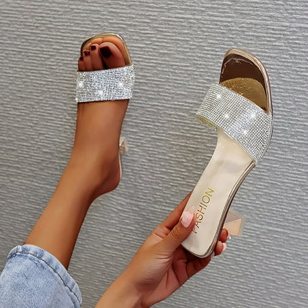 Women Shoes Slippers Women Wear Fashion Style One Slippers With High Heels And Cool Gold 8
Women Shoes Slippers Women Wear Fashion Style One Slippers With High Heels And Cool Gold 8