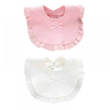 Synpos 0-2T Baby Girl Snap Button Bibs Cotton Cute Bow Lace Bibs Waterproof Saliva Towels (Pink+White)
Synpos 0-2T Baby Girl Snap Button Bibs Cotton Cute Bow Lace Bibs Waterproof Saliva Towels (Pink+White)