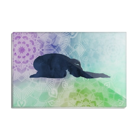 Child s Pose Yoga Rectangle Acrylic Fridge Refrigerator Magnet