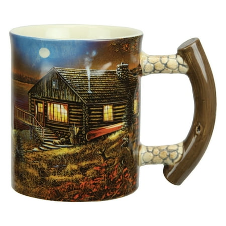 Rivers Edge Products Cabin Scene 3D Ceramic Coffee Mug Microwave Safe 15 Ounce Large Mug
Rivers Edge Products Cabin Scene 3D Ceramic Coffee Mug Microwave Safe 15 Ounce Large Mug