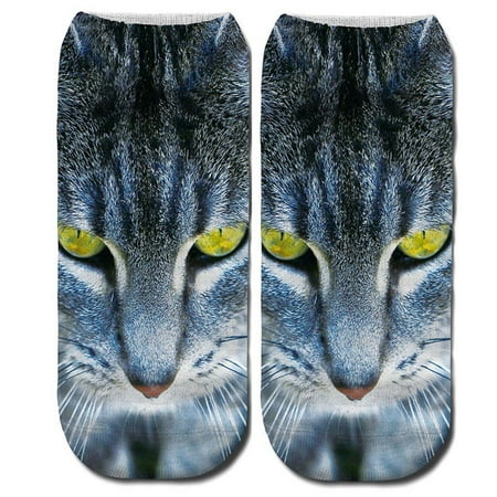 Yinguo Women 3D Novelty Crazy Funny Cat Ankle Socks Cute Colorful Cartoon Cat Boat Sock
Yinguo Women 3D Novelty Crazy Funny Cat Ankle Socks Cute Colorful Cartoon Cat Boat Sock