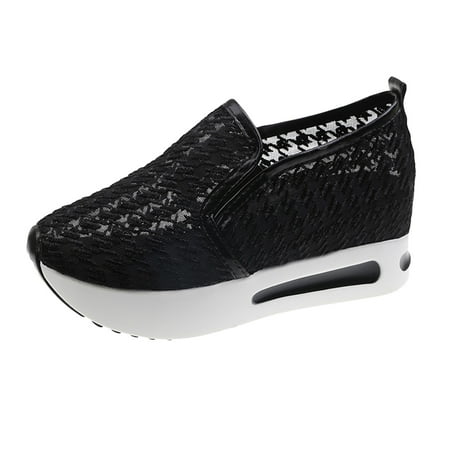 SEMIMAY Ladies Fashion Breathable Lace Mesh Round Head Thick Bottom Comfortable Casual Shoes
SEMIMAY Ladies Fashion Breathable Lace Mesh Round Head Thick Bottom Comfortable Casual Shoes