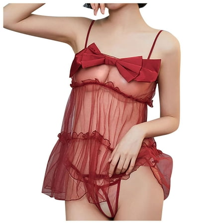 Qonioi Sexy Lingerie for Women Sexy Underwear Women Suspenders Bow Lace Transparent Dress Pajamas Lingerie Plus Size Lingerie for Women #3
Qonioi Sexy Lingerie for Women Sexy Underwear Women Suspenders Bow Lace Transparent Dress Pajamas Lingerie Plus Size Lingerie for Women #3
