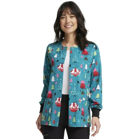 Cherokee Prints Warm Up Scrubs Jacket For Women Snap Front Print CK321 XXS Happy Holidogs
Cherokee Prints Warm Up Scrubs Jacket For Women Snap Front Print CK321 XXS Happy Holidogs