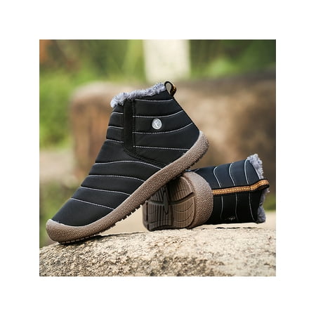 Woobling Mens Womens Ankle Snow Boots Winter Snow Waterproof Boots Warm Plush Lined Shoes
Woobling Mens Womens Ankle Snow Boots Winter Snow Waterproof Boots Warm Plush Lined Shoes