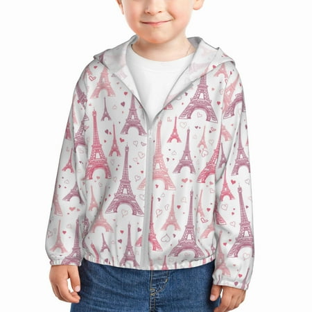 Sun Hoodie for Kids pink Eiffel Towers Long Sleeve Swim Fishing Shirts Sun Protection Zip Up Jacket Clothing Athletic Hoodie
Sun Hoodie for Kids pink Eiffel Towers Long Sleeve Swim Fishing Shirts Sun Protection Zip Up Jacket Clothing Athletic Hoodie