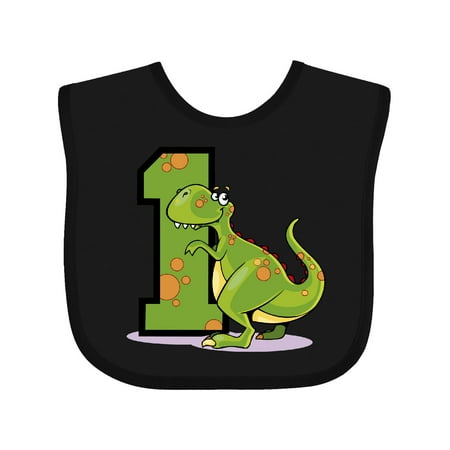 Inktastic Dinosaur 1st Birthday T-Rex Gift Baby Boy or Baby Girl Bib