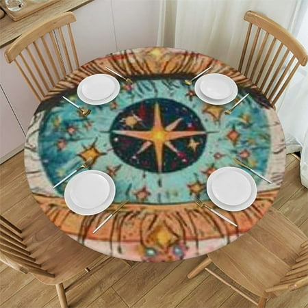 Patifu Eye Stars Flowers Round Tablecloth Stain-Resistant Washable Polyester Full Width Single-Sided Print Picnic Dining Kitchen Farmhouse 42 -46
Patifu Eye Stars Flowers Round Tablecloth Stain-Resistant Washable Polyester Full Width Single-Sided Print Picnic Dining Kitchen Farmhouse 42 -46