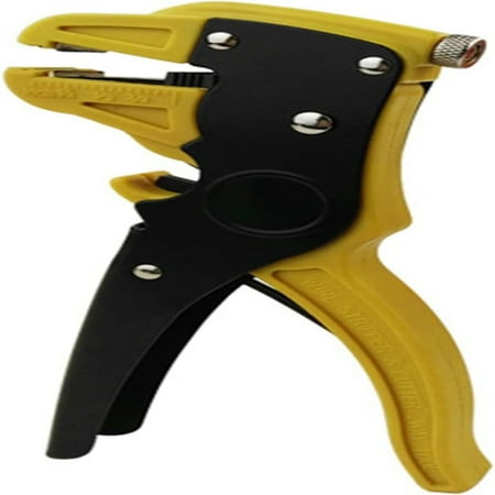 Efficient High Capacity Black and Yellow Adjustable 2-in-1 Electrical Cable Wire Stripping Tool for Automotive and Electronic Repair - Automatic Wire Stripper and Cutter Tool for 10-24 AW
Efficient High Capacity Black and Yellow Adjustable 2-in-1 Electrical Cable Wire Stripping Tool for Automotive and Electronic Repair - Automatic Wire Stripper and Cutter Tool for 10-24 AW
