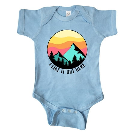 Inktastic I Like it Out Here Mountains at Sunset Gift Baby Boy or Baby Girl Bodysuit
Inktastic I Like it Out Here Mountains at Sunset Gift Baby Boy or Baby Girl Bodysuit