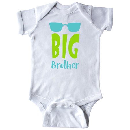 Inktastic Big Brother Sunglasses Family - Blue Green Gift Baby Boy Bodysuit