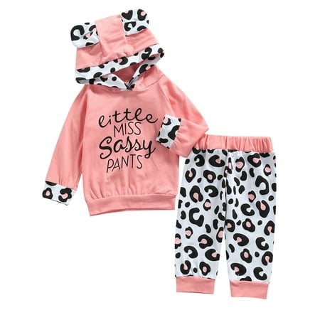 XBTCLXEBCO Toddler Baby Girls Outfits Letter Leopard Print Long Sleeve Hooded Tops Long Pants 2Pcs
XBTCLXEBCO Toddler Baby Girls Outfits Letter Leopard Print Long Sleeve Hooded Tops Long Pants 2Pcs