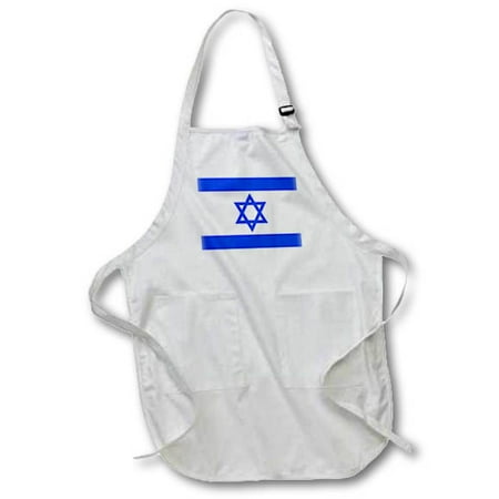 3dRose Print of Proud Flag Of Israel Full Length Apron 22 by 30-inch White With Pockets
3dRose Print of Proud Flag Of Israel Full Length Apron 22 by 30-inch White With Pockets