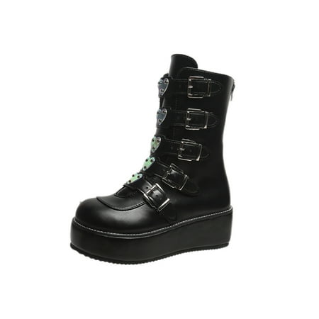 Ritualay Ladies Breathable Platform Ankle Boots Walking Comfort High Top Waterproof Round Toe Fashion Bootie Black 5
Ritualay Ladies Breathable Platform Ankle Boots Walking Comfort High Top Waterproof Round Toe Fashion Bootie Black 5