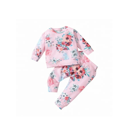 Imcute Baby Boys Girls Autumn Floral Print 2Pcs Long Sleeve Round Neck Tops Elastic Waist Long Pants Pink 2-3 Years
Imcute Baby Boys Girls Autumn Floral Print 2Pcs Long Sleeve Round Neck Tops Elastic Waist Long Pants Pink 2-3 Years