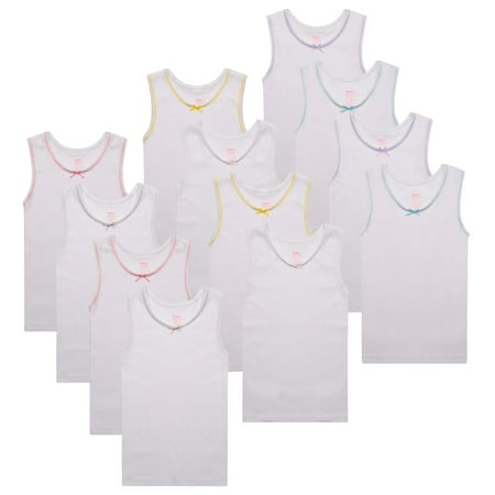 Buyless Fashion Girls Tagless Cami Scoop Neck Undershirts Cotton Tank With Trim and Strap (12 Pack)
Buyless Fashion Girls Tagless Cami Scoop Neck Undershirts Cotton Tank With Trim and Strap (12 Pack)