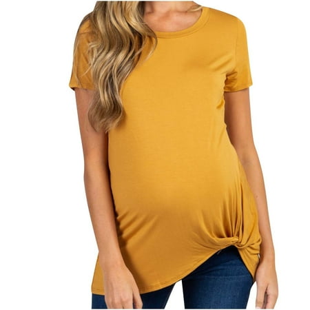 UMfun Pregnant Women Clothes Short-sleeved Solid Color Irregular Hem Loose T-shirt
UMfun Pregnant Women Clothes Short-sleeved Solid Color Irregular Hem Loose T-shirt