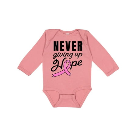 Inktastic Breast Cancer Awareness Never Giving up Hope Gift Baby Boy or Baby Girl Long Sleeve Bodysuit
Inktastic Breast Cancer Awareness Never Giving up Hope Gift Baby Boy or Baby Girl Long Sleeve Bodysuit