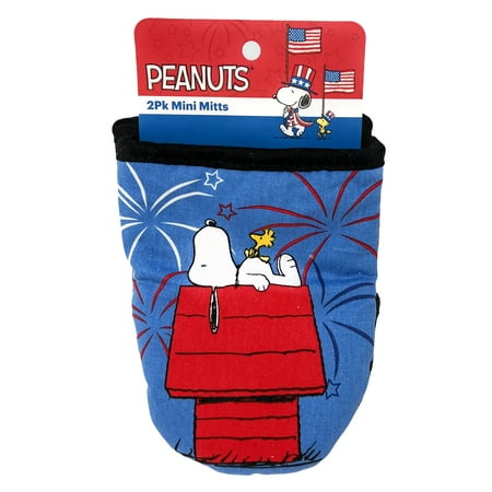 Peanuts Worldwide Cotton Oven Mitt Mini Pot Gripper Pot Holder Oven Mitt with Silicone Grip Set of 2 (Star Spangled Fun Snoopy)
Peanuts Worldwide Cotton Oven Mitt Mini Pot Gripper Pot Holder Oven Mitt with Silicone Grip Set of 2 (Star Spangled Fun Snoopy)