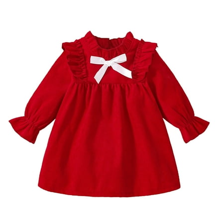 JDEFEG Girls Outfit Size 7/8 Toddler Kids Girls Fashionable Soild Bowknot Long Sleeves Princess Dress Girls Dress Size 14-16 Cotton Blends Red 68
JDEFEG Girls Outfit Size 7/8 Toddler Kids Girls Fashionable Soild Bowknot Long Sleeves Princess Dress Girls Dress Size 14-16 Cotton Blends Red 68