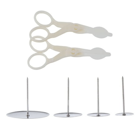 6pcs Cake Decorating Nails Stainless Steel Cake Flower Needle And Plastic Scissor Fondant Decor Flowers Lifter Tools
6pcs Cake Decorating Nails Stainless Steel Cake Flower Needle And Plastic Scissor Fondant Decor Flowers Lifter Tools