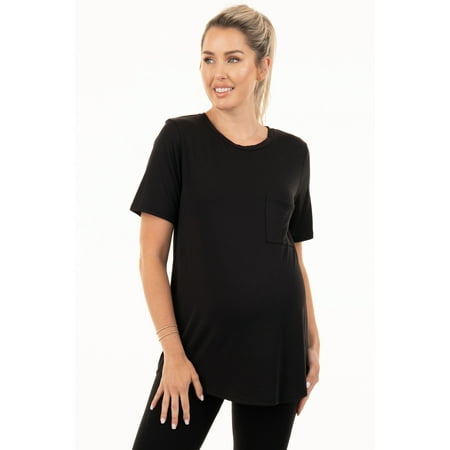 Prewashed Modal Crew Neck T-Shirt with Pockets