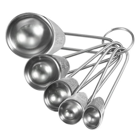 Set of 5 Measuring Spoons Stainless Steel Nested Baking Teaspoons Tablespoons for Dry and Liquid Ingredients Flavors
Set of 5 Measuring Spoons Stainless Steel Nested Baking Teaspoons Tablespoons for Dry and Liquid Ingredients Flavors