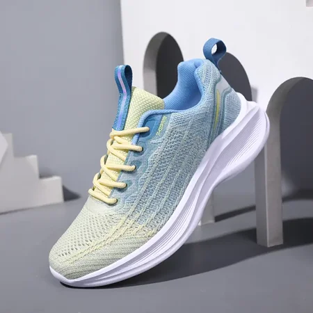 Women Lightweight Breathable Flying Weave Running Shoes