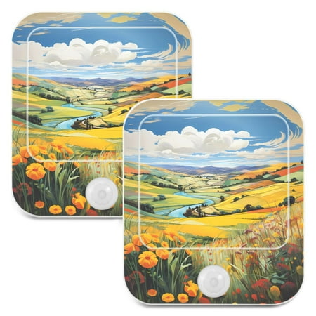 Flowers Field and Sky LED Motion Sensor Night Light Plug into Wall 2 Pack Auto Dusk to Dawn Adjustable
Flowers Field and Sky LED Motion Sensor Night Light Plug into Wall 2 Pack Auto Dusk to Dawn Adjustable