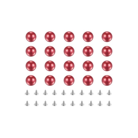 Uxcell Pearl Rivet Studs Kit 10mm Pearl Rivets Faux Pearls Rivets Red 50 Set