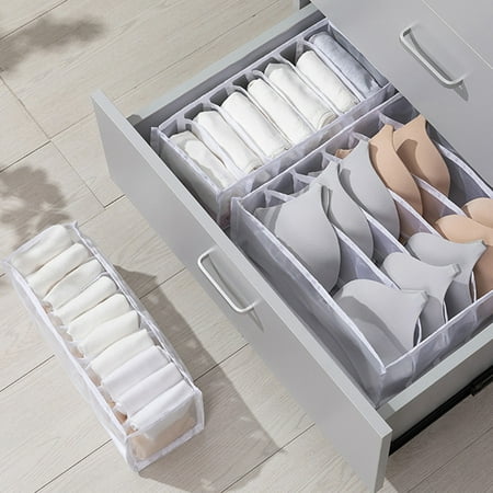 Meidiya Underwear Socks Bra Separator Storage Box Soft Fabric Wardrobe Drawer Organizer Household Essentials for Bedroom Closet Dresser Tops Drawers 6/7/11 Grids
Meidiya Underwear Socks Bra Separator Storage Box Soft Fabric Wardrobe Drawer Organizer Household Essentials for Bedroom Closet Dresser Tops Drawers 6/7/11 Grids