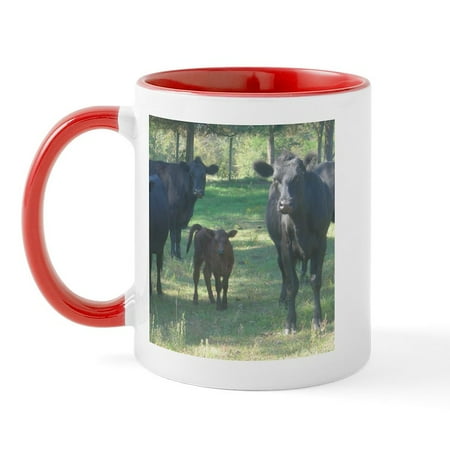 CafePress - Black Angus Mug - 11 oz Ceramic Mug - Novelty Coffee Tea Cup