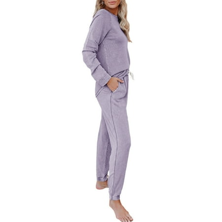 Fueri Ladies Casual Pajama Set 2 Long Sleeve Pajama Set Sports Suit Sweater
Fueri Ladies Casual Pajama Set 2 Long Sleeve Pajama Set Sports Suit Sweater
