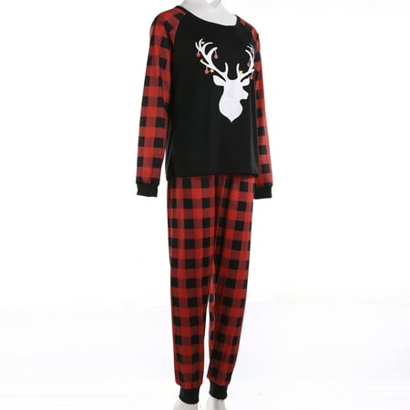 Spring hue Christmas Pajamas Parent-child Dress Elk Print Pullover Plaid Trousers
Spring hue Christmas Pajamas Parent-child Dress Elk Print Pullover Plaid Trousers