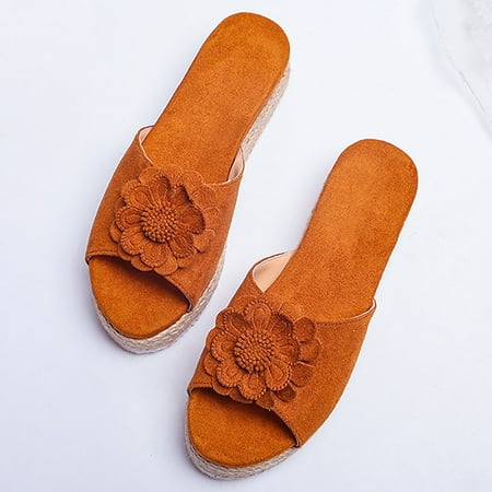 PEASKJP House Slippers Summer Women Fashion Solid Square Head Open Toe Non-Slip Slippers Soft Insole for Arch Support Brown 9
PEASKJP House Slippers Summer Women Fashion Solid Square Head Open Toe Non-Slip Slippers Soft Insole for Arch Support Brown 9