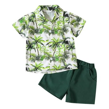 Summer Outfits Set For Kids Boys Baby Toddler Short Sleeve Animal Tree Cartoon Print Top And Solid Color Shorts Vacation Style Outfits For 18-24 Months
Summer Outfits Set For Kids Boys Baby Toddler Short Sleeve Animal Tree Cartoon Print Top And Solid Color Shorts Vacation Style Outfits For 18-24 Months
