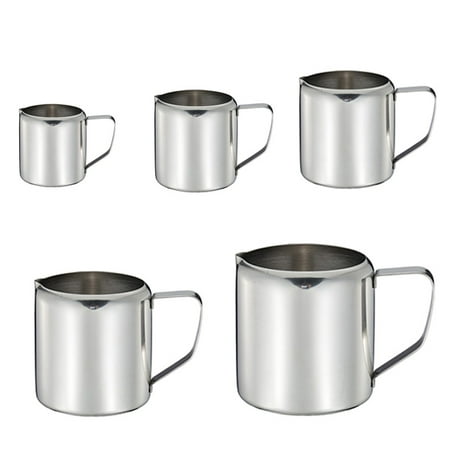 

Stainless Steel Frothing Coffee Pitcher Pull Flower Cup Milk Pot Espresso Cups Latte Art Milk Frother Frothing Jug H 150ml