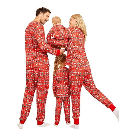Sunisery Matching Family Pajamas Sets Christmas Pjs with Xmas Tree Printed Tops + Pants Sleepwear
Sunisery Matching Family Pajamas Sets Christmas Pjs with Xmas Tree Printed Tops + Pants Sleepwear