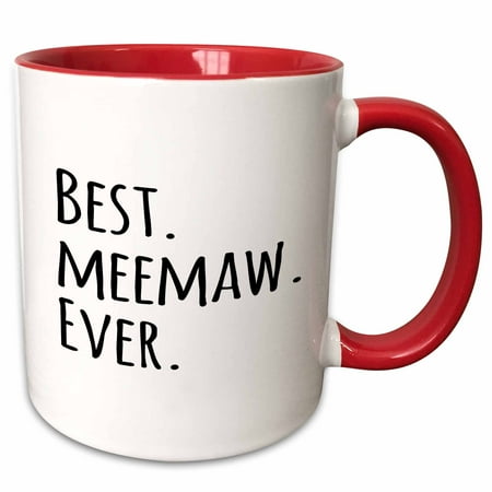 3dRose Best Meemaw Ever - Gifts for Grandmothers - Grandma nicknames memaw - black text - family gifts - Two Tone Red Mug 11-ounce
3dRose Best Meemaw Ever - Gifts for Grandmothers - Grandma nicknames memaw - black text - family gifts - Two Tone Red Mug 11-ounce