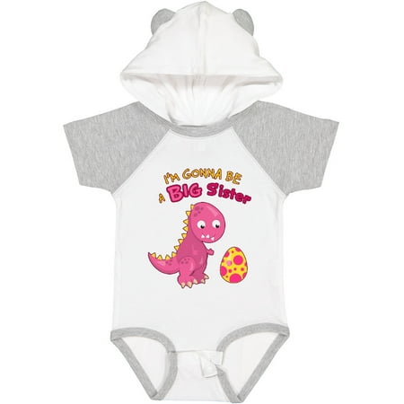 Inktastic Dinosaur Future Big Sister Gift Baby Girl Bodysuit