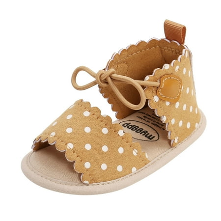 Baby Girls Dots Lace-ups Sandals Soft Non-Slip Rubber Sole Flat Walking Shoes Soccer Sister Shirts for Girls Potato Feet Shoes Baby
Baby Girls Dots Lace-ups Sandals Soft Non-Slip Rubber Sole Flat Walking Shoes Soccer Sister Shirts for Girls Potato Feet Shoes Baby