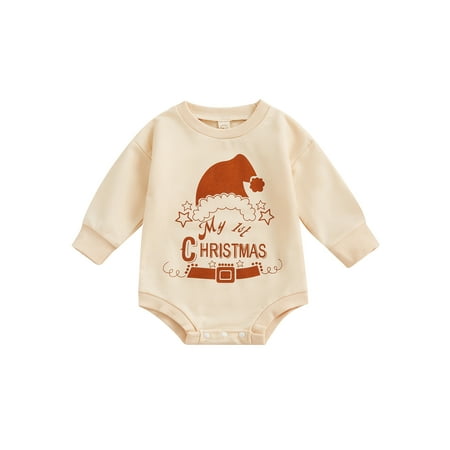 Licupiee Baby Boys Girls Christmas Fall Romper Long Sleeve Crew Neck Letters Print Bodysuit for Casual Daily
Licupiee Baby Boys Girls Christmas Fall Romper Long Sleeve Crew Neck Letters Print Bodysuit for Casual Daily
